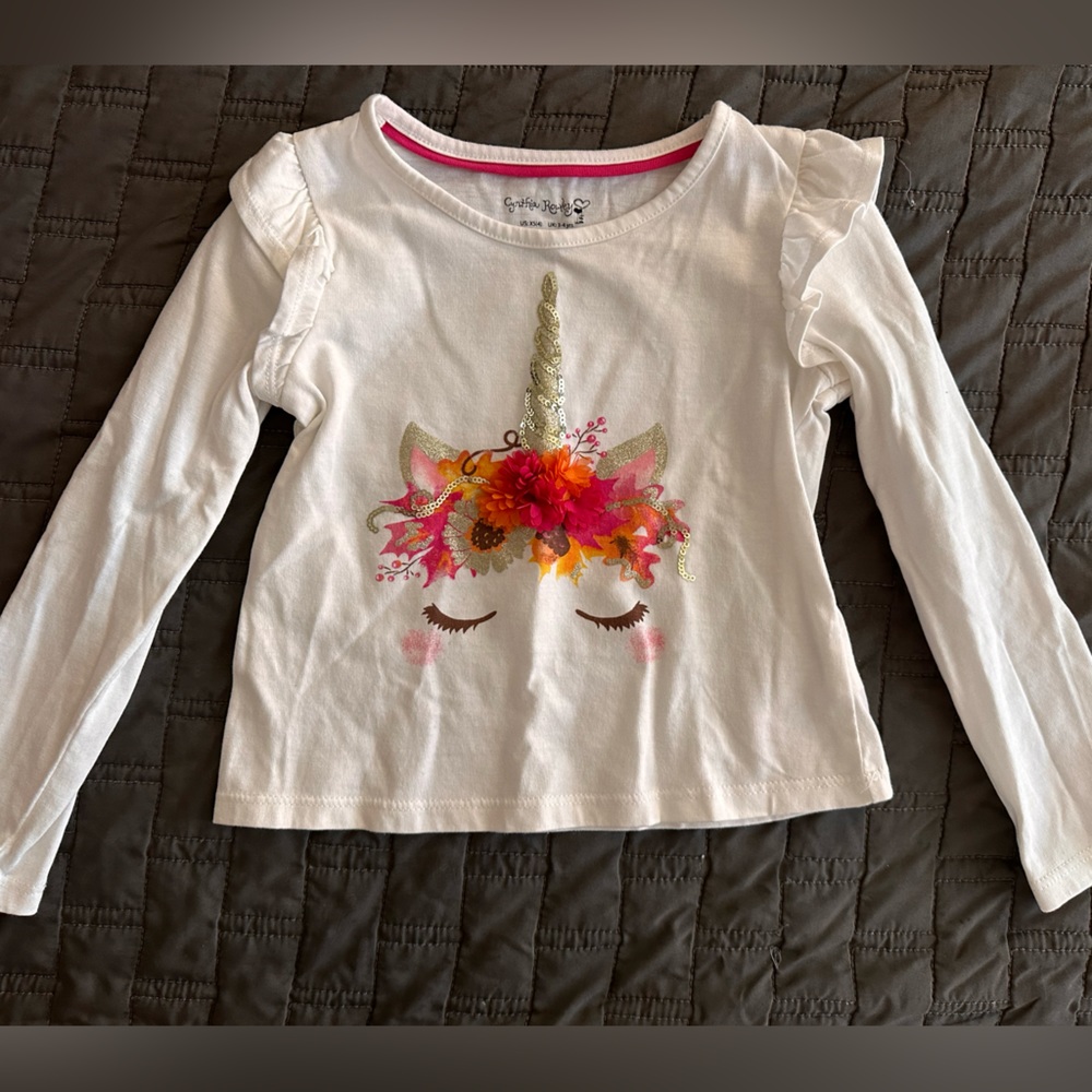 Cynthia Rowley Unicorn Long-sleeve Kids Shirt